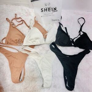NWT Set Of 3 Bikinis Neutral Colors